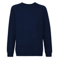 Deep Navy - Front - Fruit Of The Loom Childrens-Kids Unisex Raglan Sleeve Sweatshirt