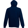 Deep Navy - Back - Fruit Of The Loom Mens Zip Through Hooded Sweatshirt - Hoodie