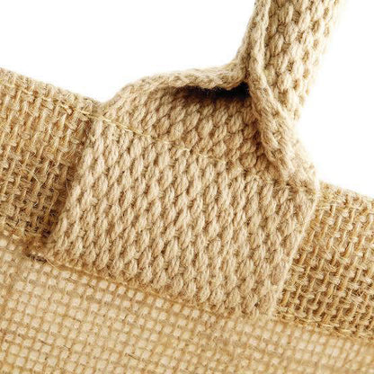 Natural - Side - Westford Mill Jute Boutique Shopper Bag (19L)