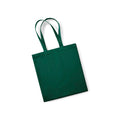 Bottle Green - Front - Westford Mill Cotton Classic Shopper Bag (21 Litres)