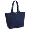 French Navy - Back - Westford Mill Organic Marina Tote Shopping Bag (20L)