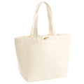 Natural - Front - Westford Mill Organic Marina Tote Shopping Bag (20L)