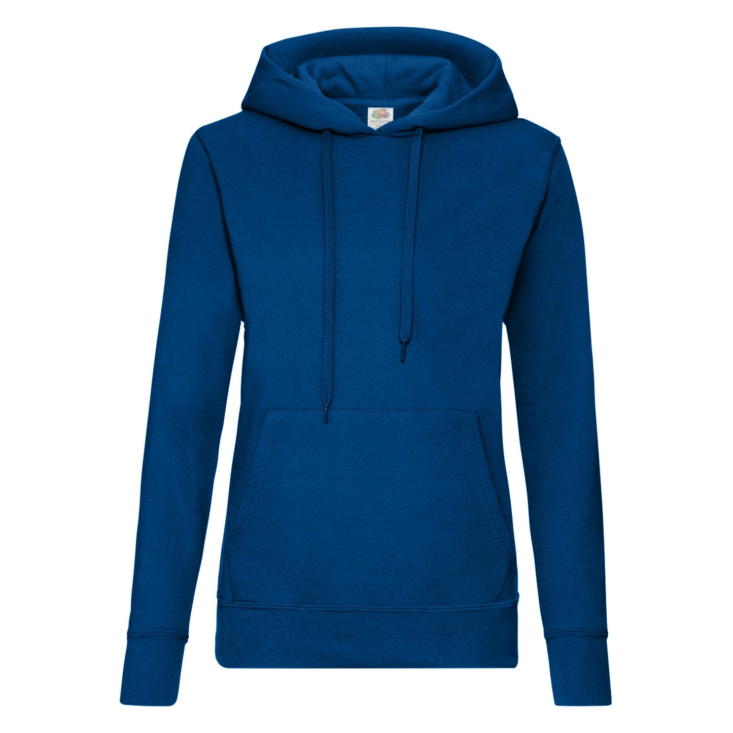 Navy - Front - Fruit Of The Loom Ladies Lady Fit Hooded Sweatshirt - Hoodie
