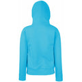 Azure Blue - Back - Fruit Of The Loom Ladies Lady Fit Hooded Sweatshirt - Hoodie