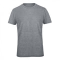 Heather Light Grey - Front - B&C Mens Favourite Short Sleeve Triblend T-Shirt