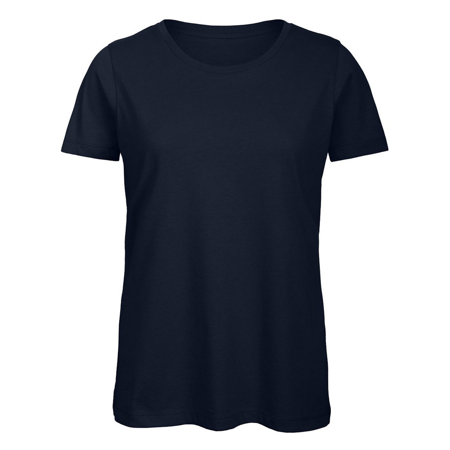 Navy Blue - Front - B&C Womens-Ladies Favourite Organic Cotton Crew T-Shirt