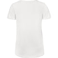 White - Back - B&C Womens-Ladies Favourite Organic Cotton V-Neck T-Shirt