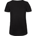 Black - Back - B&C Womens-Ladies Favourite Organic Cotton V-Neck T-Shirt