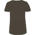 Khaki - Back - B&C Womens-Ladies Favourite Organic Cotton V-Neck T-Shirt
