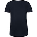 Navy Blue - Back - B&C Womens-Ladies Favourite Organic Cotton V-Neck T-Shirt