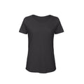 Chic Black - Front - B&C Womens-Ladies Favourite Organic Cotton Slub T-Shirt