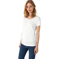 Chic Pure White - Back - B&C Womens-Ladies Favourite Organic Cotton Slub T-Shirt