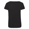 Black - Back - B&C Womens-Ladies Favourite Cotton Triblend T-Shirt
