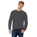 Anthracite - Back - B&C Adults Unisex ID. 202 50-50 Sweatshirt