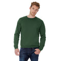 Bottle Green - Back - B&C Adults Unisex ID. 202 50-50 Sweatshirt