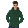 Bottle Green - Back - B&C Adults Unisex ID. 203 50-50 Hooded Sweatshirt