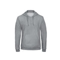 Heather Grey - Front - B&C Adults Unisex ID. 203 50-50 Hooded Sweatshirt