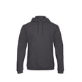 Anthracite - Front - B&C Adults Unisex ID. 203 50-50 Hooded Sweatshirt