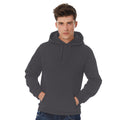 Anthracite - Back - B&C Adults Unisex ID. 203 50-50 Hooded Sweatshirt