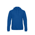 Royal - Front - B&C Adults Unisex ID. 203 50-50 Hooded Sweatshirt
