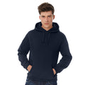 Navy Blue - Back - B&C Adults Unisex ID. 203 50-50 Hooded Sweatshirt