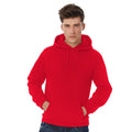Red - Back - B&C Adults Unisex ID. 203 50-50 Hooded Sweatshirt