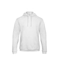 White - Front - B&C Adults Unisex ID. 203 50-50 Hooded Sweatshirt