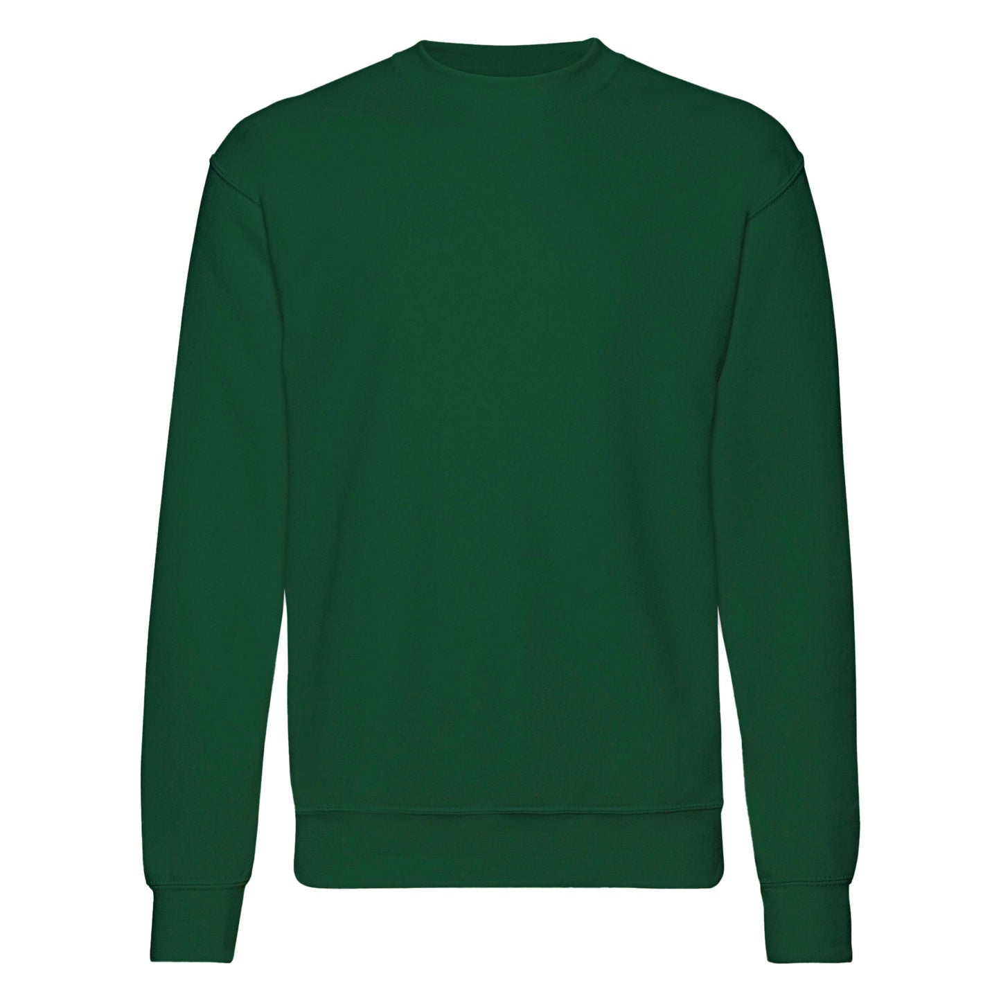 Bottle Green - Front - Fruit Of The Loom Mens Set-In Belcoro® Yarn Sweatshirt