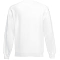 White - Back - Fruit Of The Loom Mens Set-In Belcoro® Yarn Sweatshirt