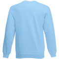 Sky Blue - Back - Fruit Of The Loom Mens Set-In Belcoro® Yarn Sweatshirt