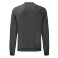 Dark Heather - Side - Fruit Of The Loom Mens Set-In Belcoro® Yarn Sweatshirt