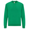 Heather Green - Front - Fruit Of The Loom Mens Set-In Belcoro® Yarn Sweatshirt