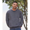 Heather Navy - Back - Fruit Of The Loom Mens Set-In Belcoro® Yarn Sweatshirt