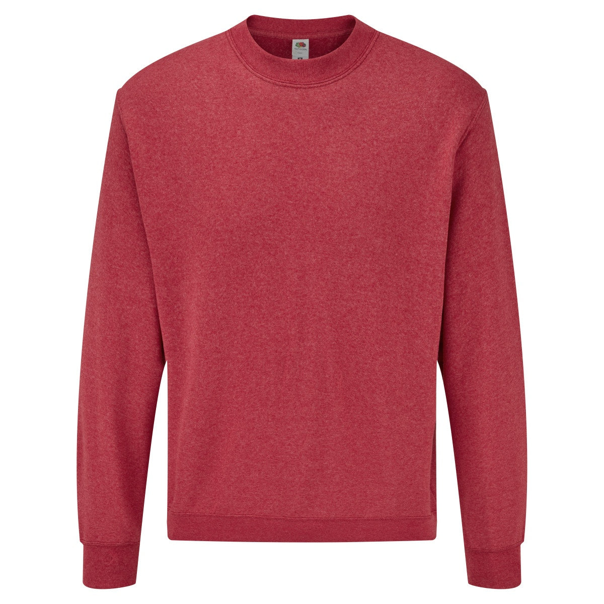 Heather Red - Front - Fruit Of The Loom Mens Set-In Belcoro® Yarn Sweatshirt