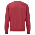 Heather Red - Side - Fruit Of The Loom Mens Set-In Belcoro® Yarn Sweatshirt