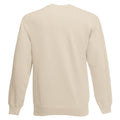 Natural - Back - Fruit Of The Loom Mens Set-In Belcoro® Yarn Sweatshirt