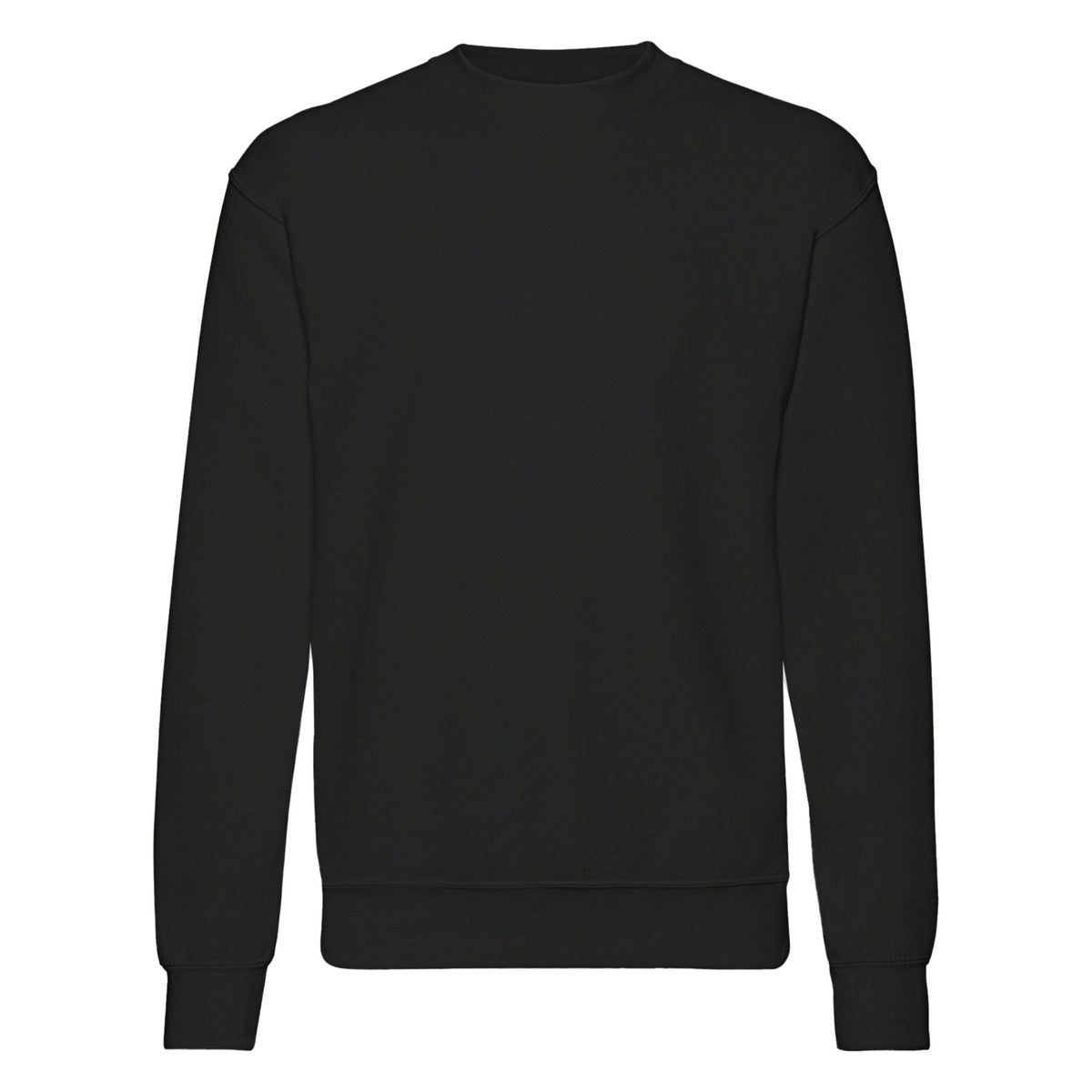 Black - Front - Fruit Of The Loom Mens Set-In Belcoro® Yarn Sweatshirt