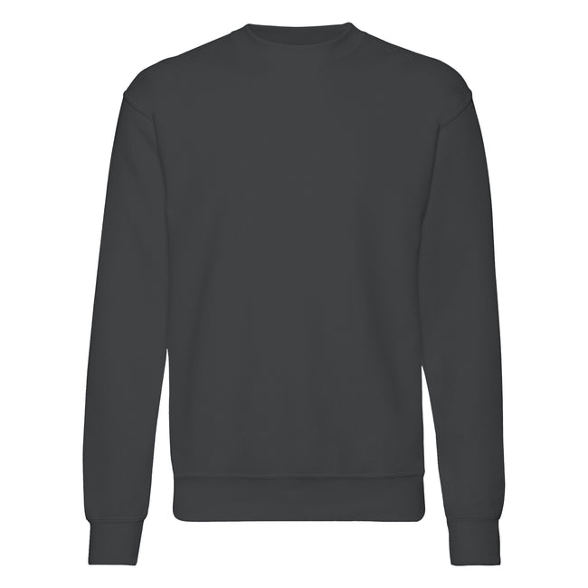 Light Graphite - Front - Fruit Of The Loom Mens Set-In Belcoro® Yarn Sweatshirt