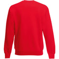 Red - Back - Fruit Of The Loom Mens Set-In Belcoro® Yarn Sweatshirt