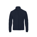 Navy Blue - Front - B&C Adults Unisex ID.206 50-50 Full Zip Sweat Jacket
