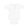 White - Front - Babybugz Baby Unisex Organic Cotton Kimono Bodysuit