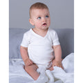 White - Side - Babybugz Baby Unisex Organic Cotton Kimono Bodysuit