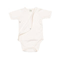 Natural - Front - Babybugz Baby Unisex Organic Cotton Kimono Bodysuit