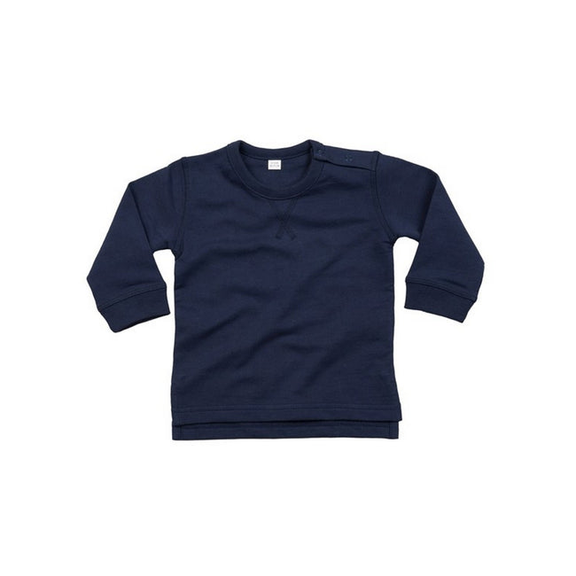 Nautical Navy - Front - Babybugz Baby Unisex Cotton Rich Sweatshirt