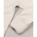 Natural - Back - Babybugz Baby Unisex Organic Cotton Envelope Neck Sleepsuit