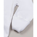 White - Back - Babybugz Baby Unisex Organic Cotton Envelope Neck Sleepsuit