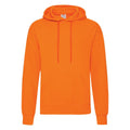 Orange - Front - Fruit Of The Loom Mens Hooded Sweatshirt - Hoodie