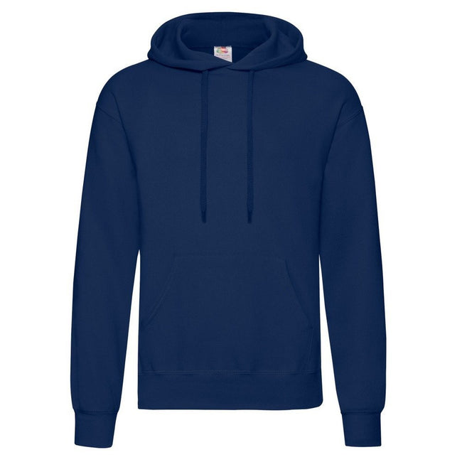 Deep Navy - Front - Fruit Of The Loom Mens Hooded Sweatshirt - Hoodie