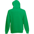 Kelly Green - Back - Fruit Of The Loom Mens Hooded Sweatshirt - Hoodie