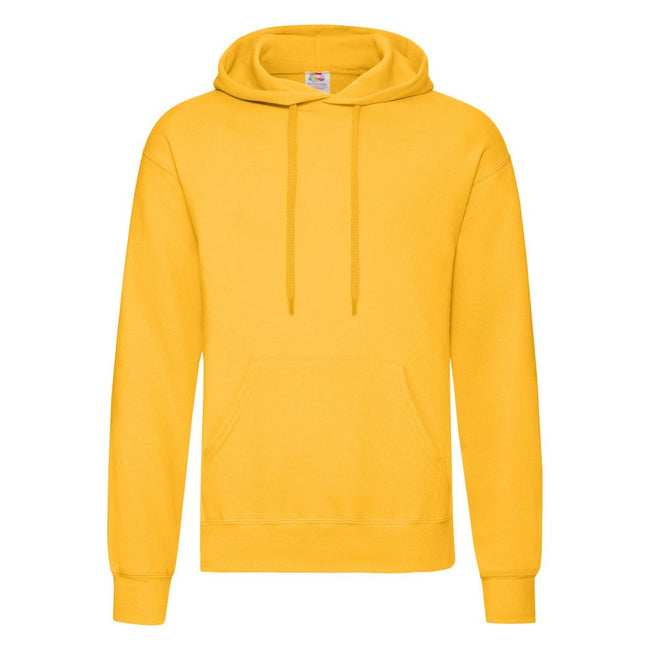 White - Side - Fruit Of The Loom Mens Hooded Sweatshirt - Hoodie